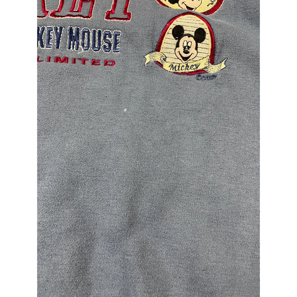 Vintage Mickey Mouse Sweatshirt Mens XL Blue Mickey Unlimited Graphic Pullover - Picture 3 of 9
